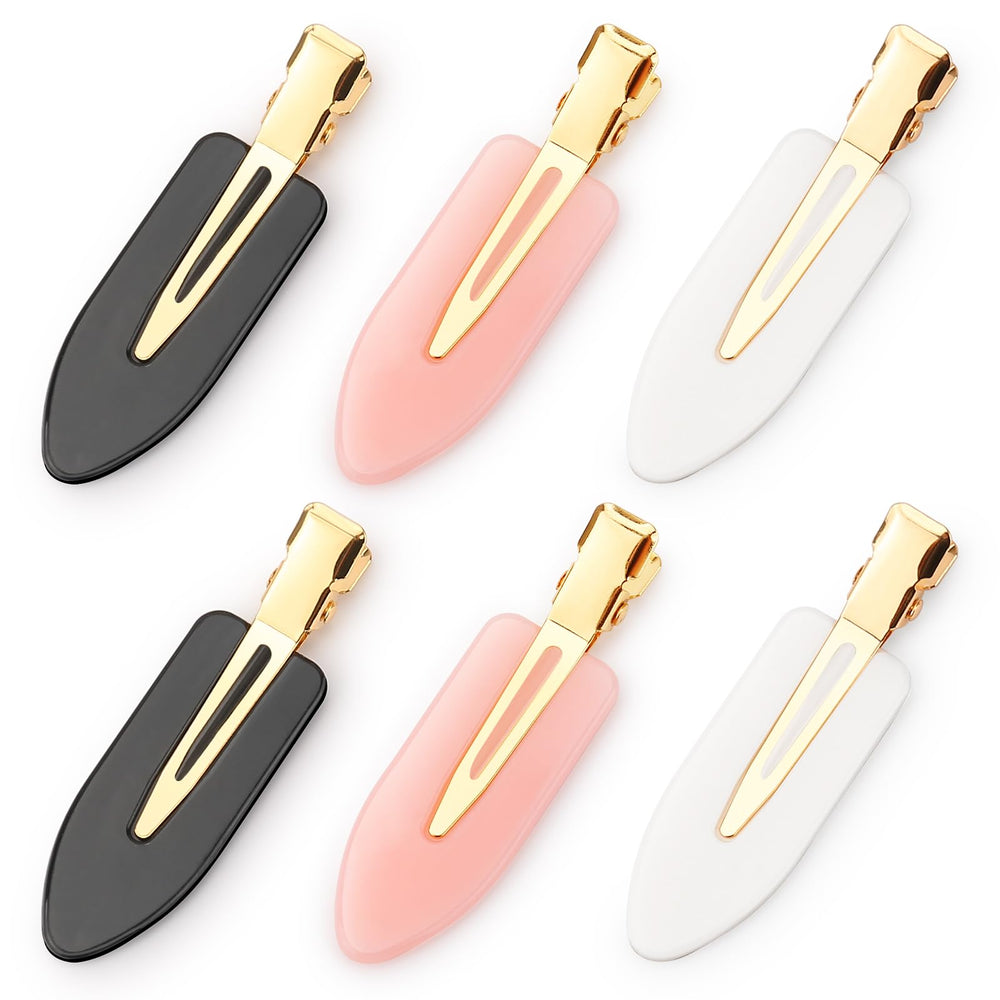 D creaseless hair clips no bend for crease-free bangs and secure styling