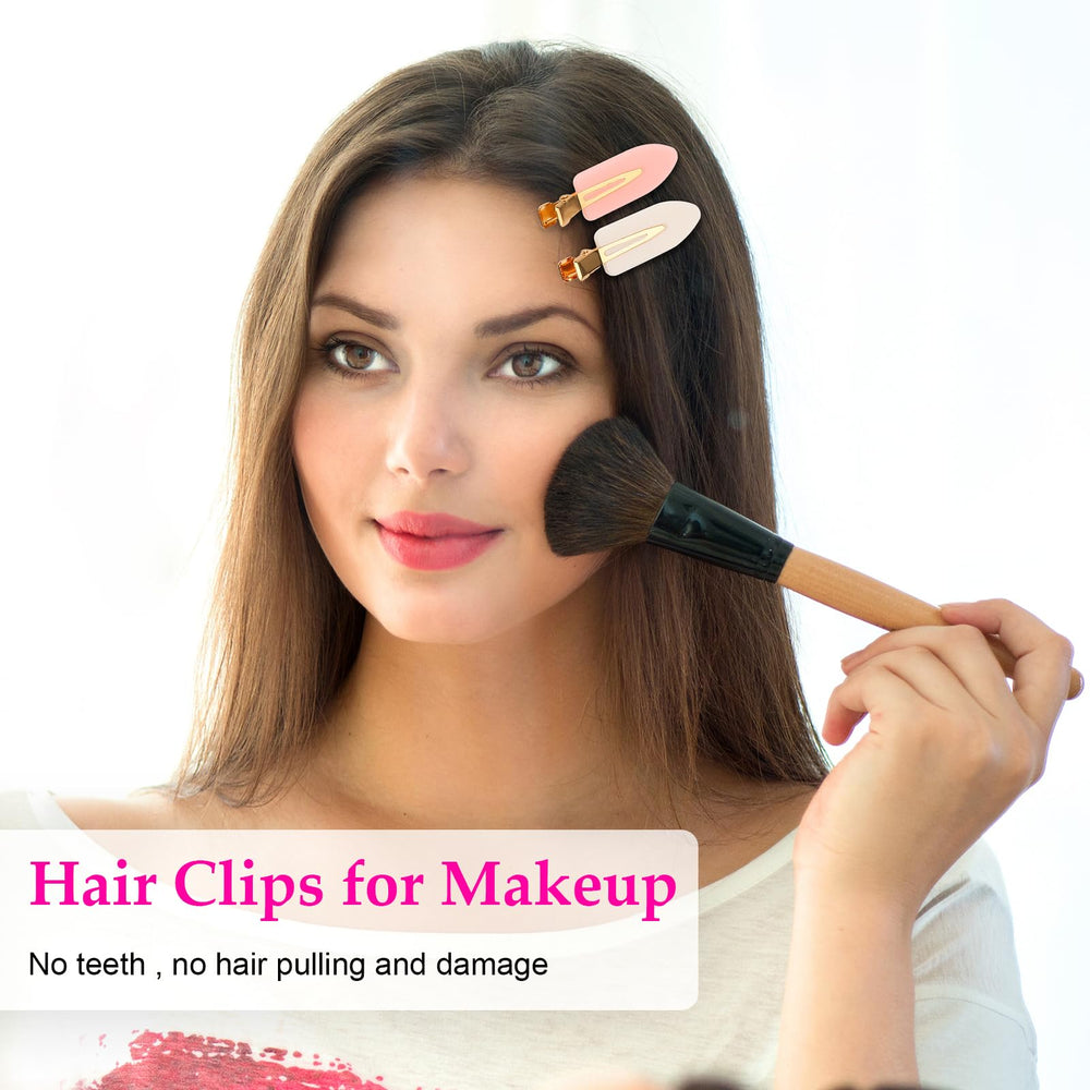 Clip set suitable for wet or dry hair with comfortable hold