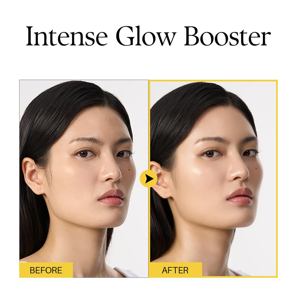 Bi-phase vitality solution swatch demonstrates balanced hydration and radiance