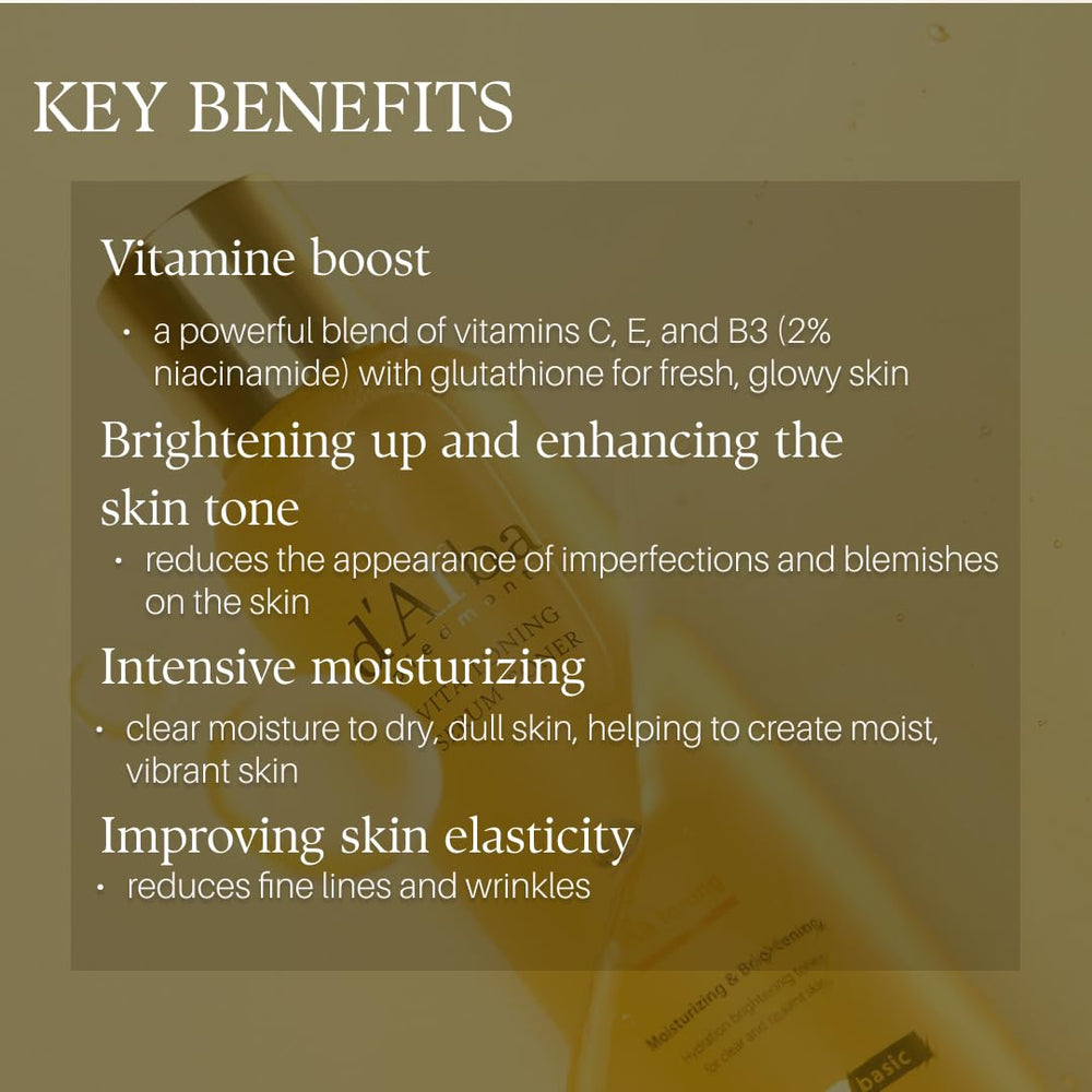 d'alba Piedmont long-lasting hydration visual communicates up to 100 hours.