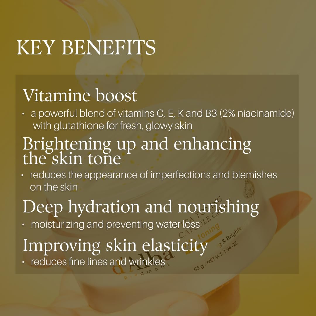 Vegan ceramides in Vita Toning Capsule Cream support skin barrier.