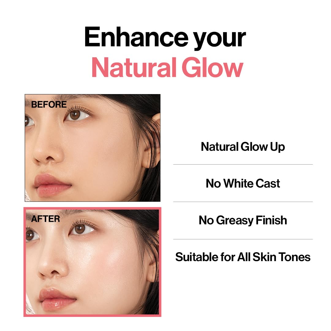 D'alba Waterfull Tone-Up no white cast close-up
