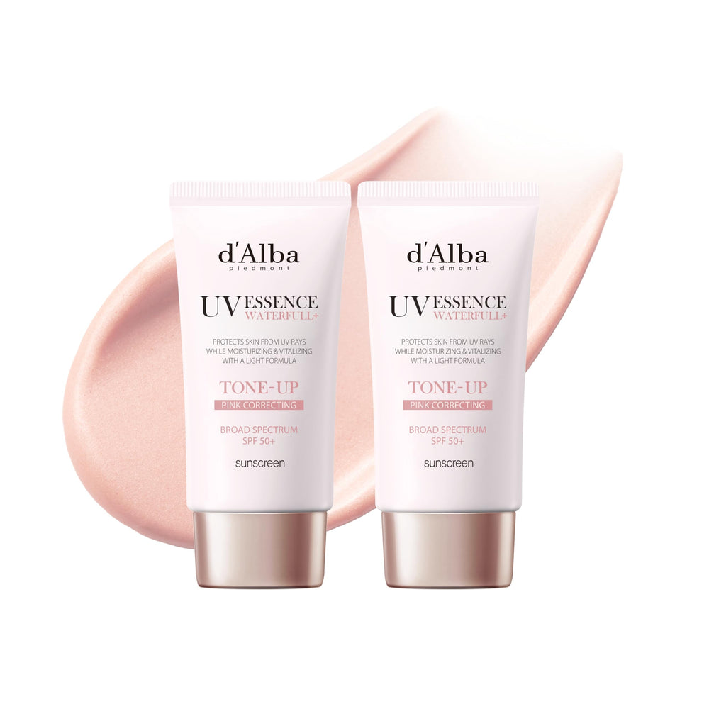 D'alba Waterfull Tone-Up Serum bottle with dewy glow finish
