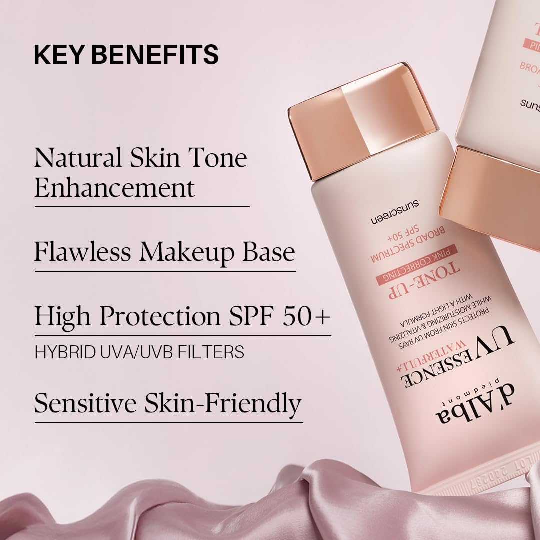 d'alba Piedmont Waterfull Tone-Up serum provides day coverage under makeup.