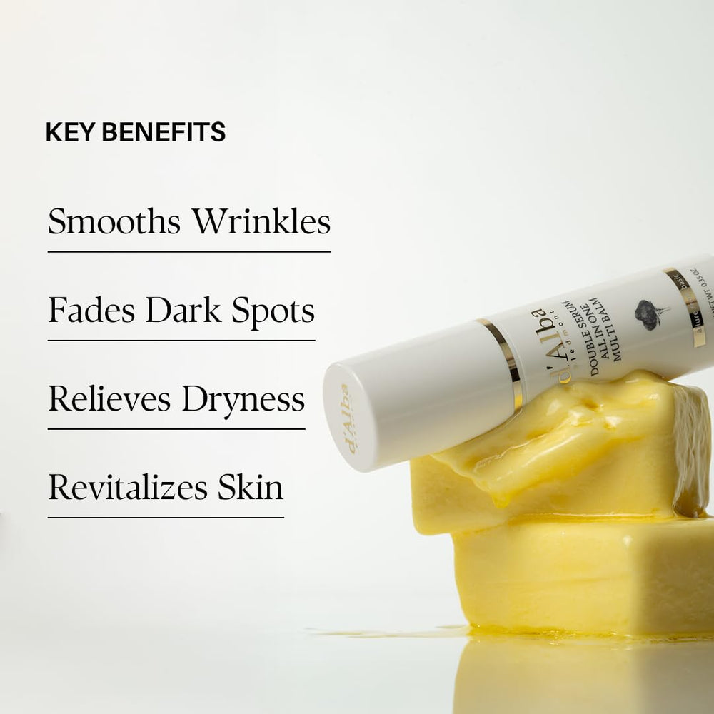 d'alba Piedmont White Truffle Double Serum eye and neck care for smoothing lines.