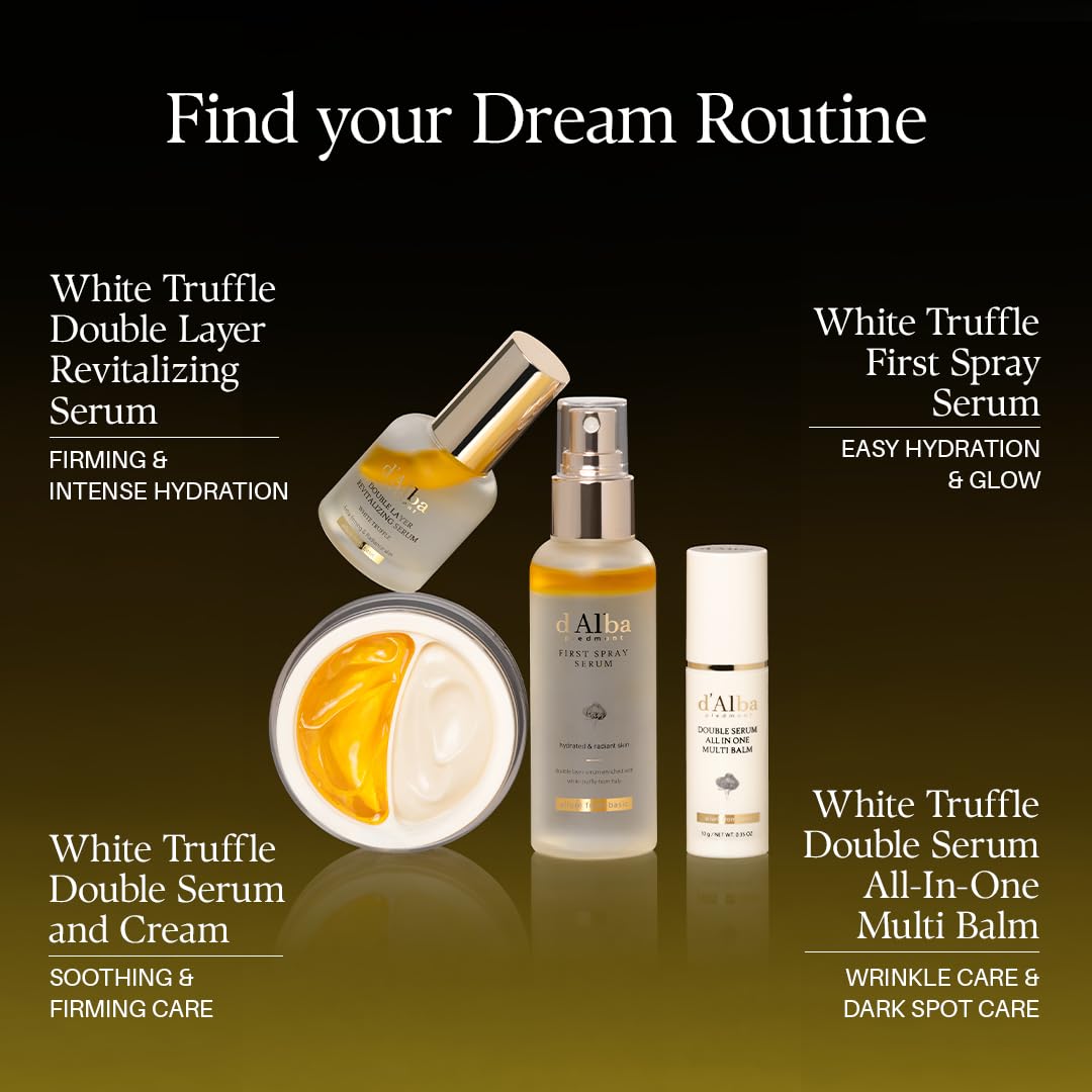 d'alba Piedmont White Truffle Double Serum ready-to-use travel companion.