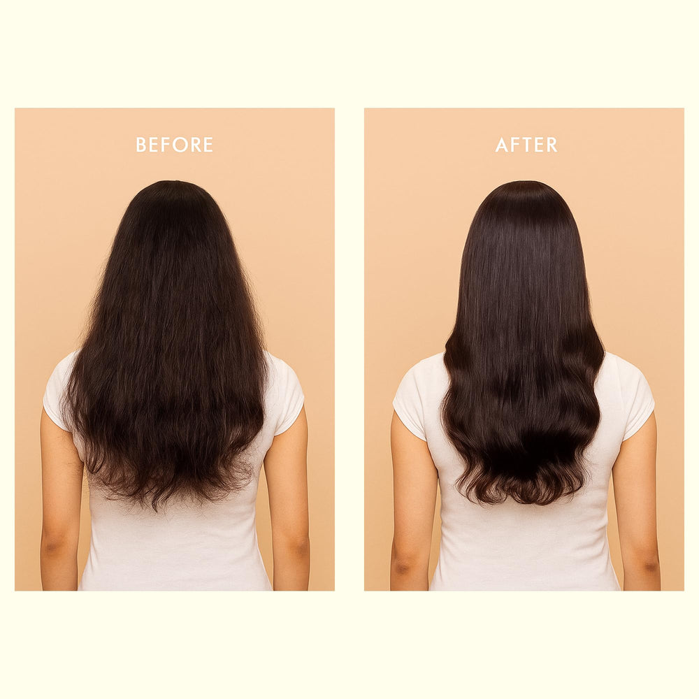 D'Cherlane leave-in application at night for deeper nourishment.