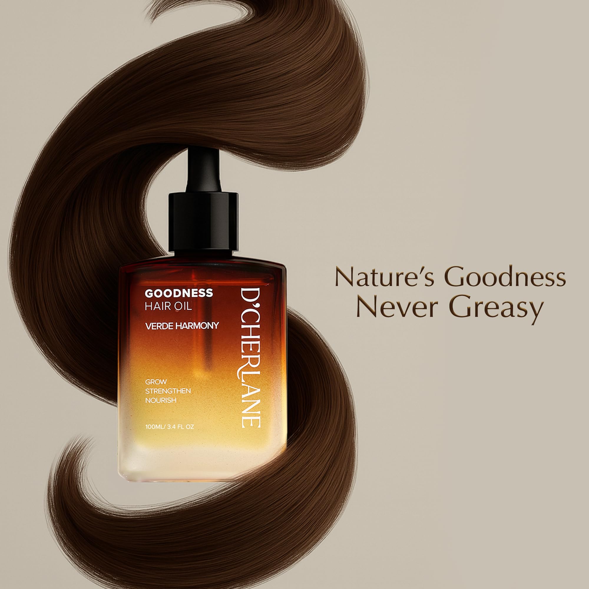 D'Cherlane vegan cruelty-free status shown on label for ethical self-care.