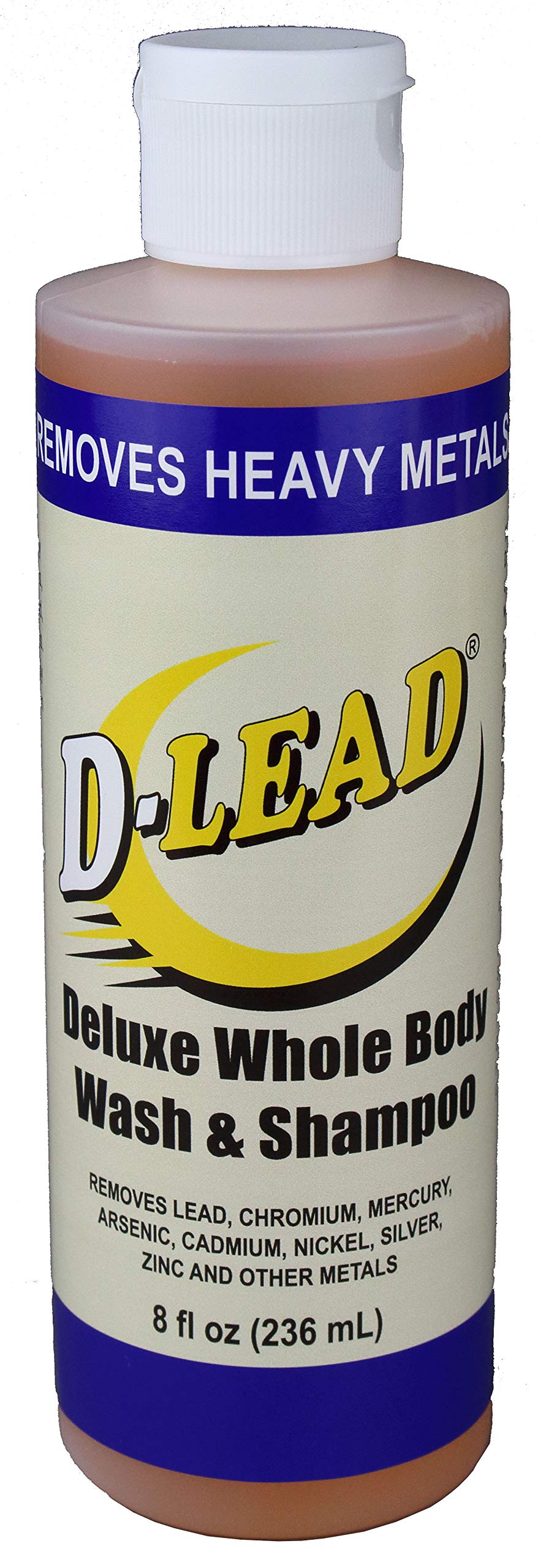 D-Lead Deluxe bottle demonstrates gentle cleansing for skin and hair with conditioning coconut oils.