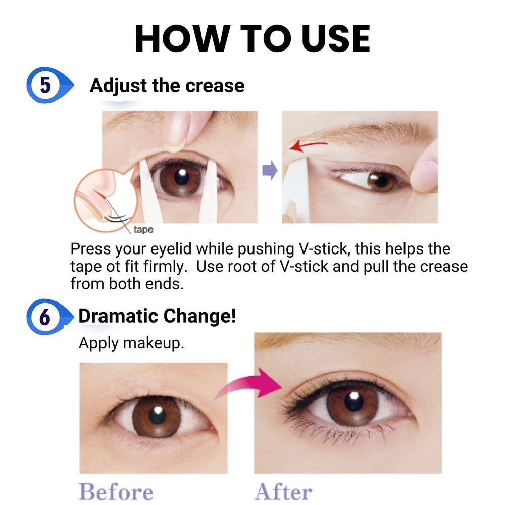 D-UP Droopy eyelid tape lifts and refreshes the eyelid area