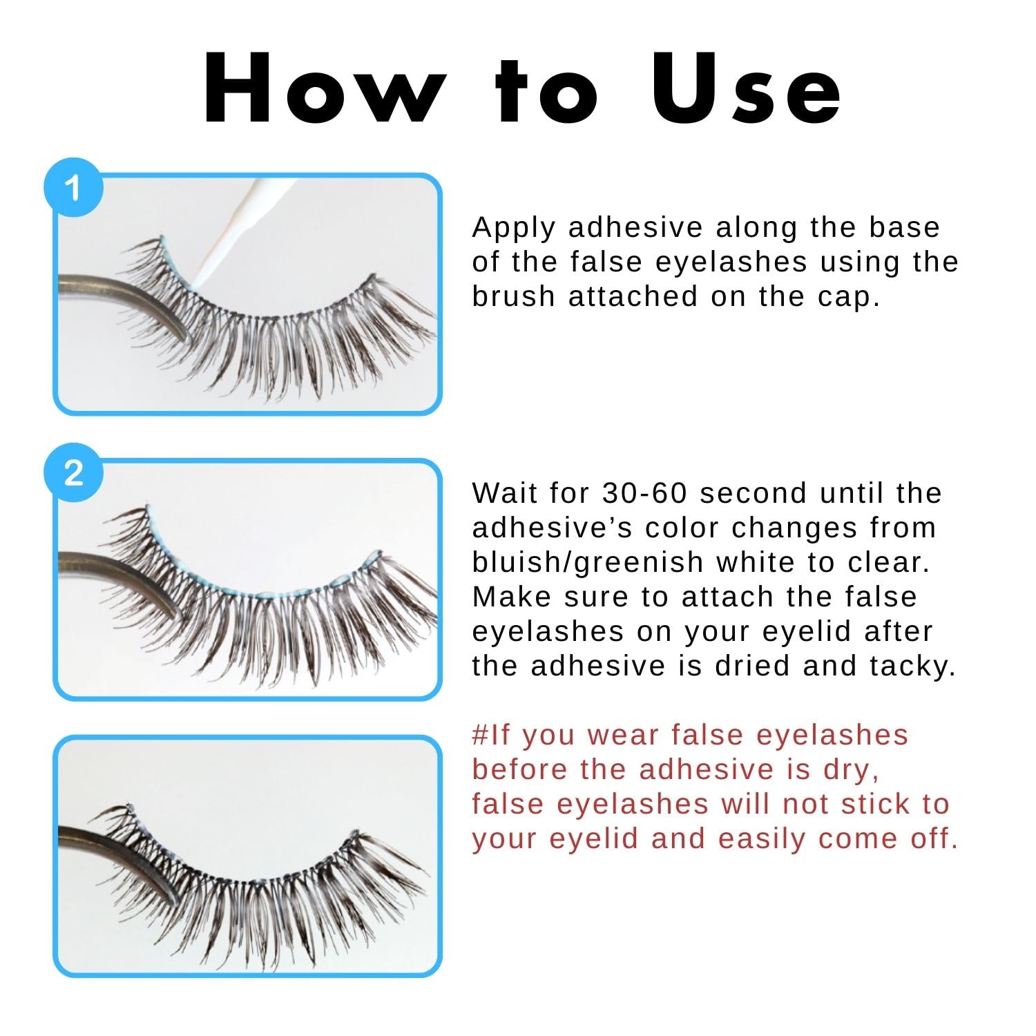 D-UP EX 552 professional backstage favorite for reliable lash attachment.