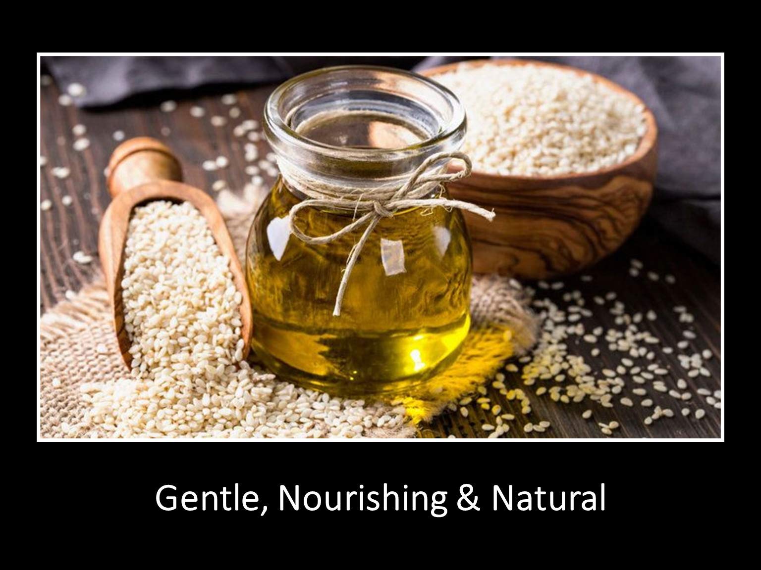 DAANA gotero de aceite de sésamo para masaje facial y corporal.
