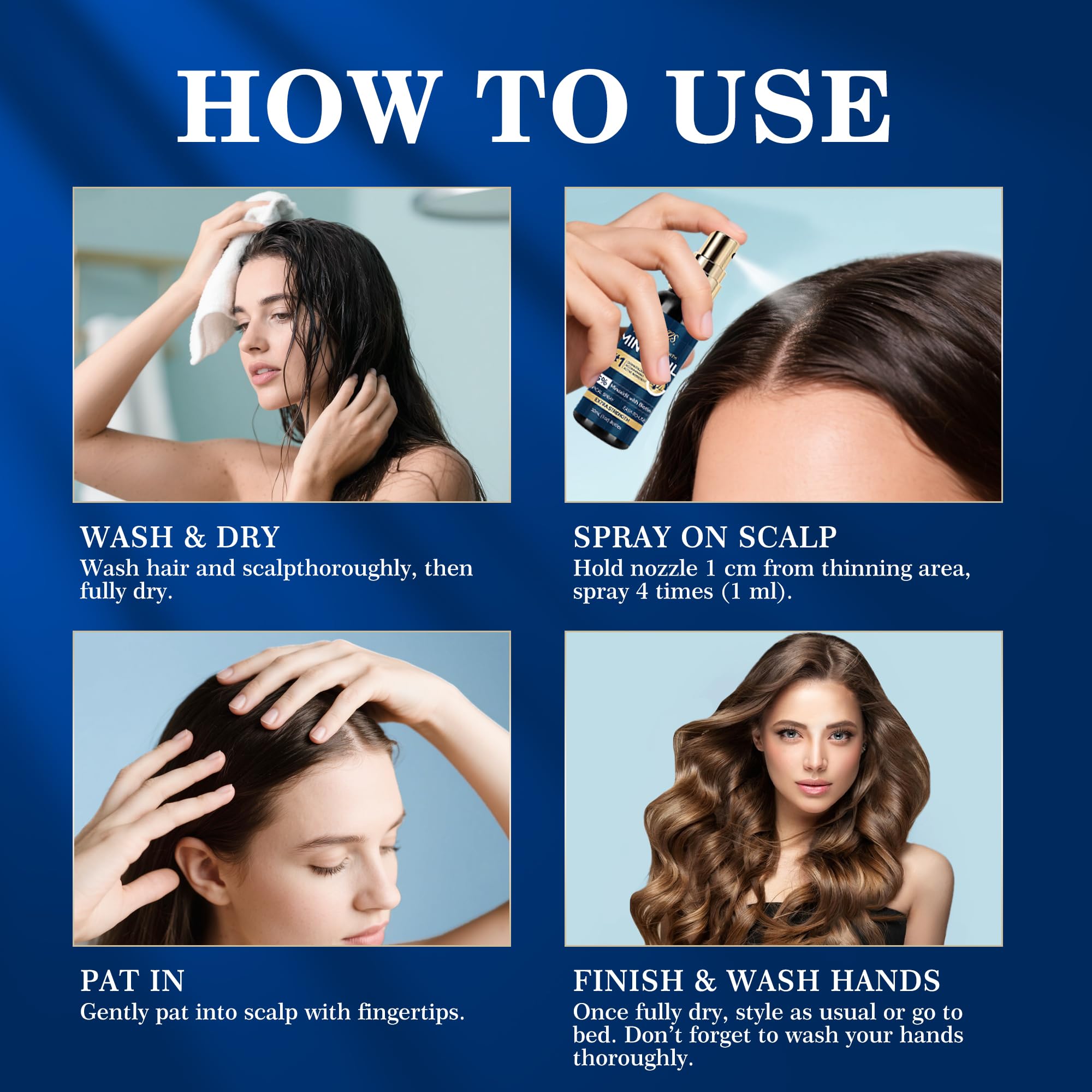 Barba más densa gracias a DAAZZS Minoxidil 5%.