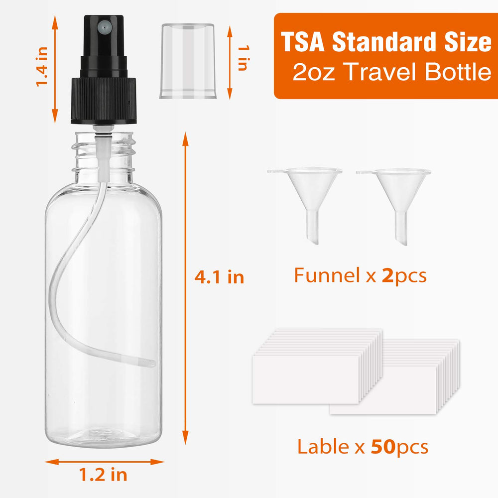 Dabacc TSA-approved travel bottle fits easily in your bag.