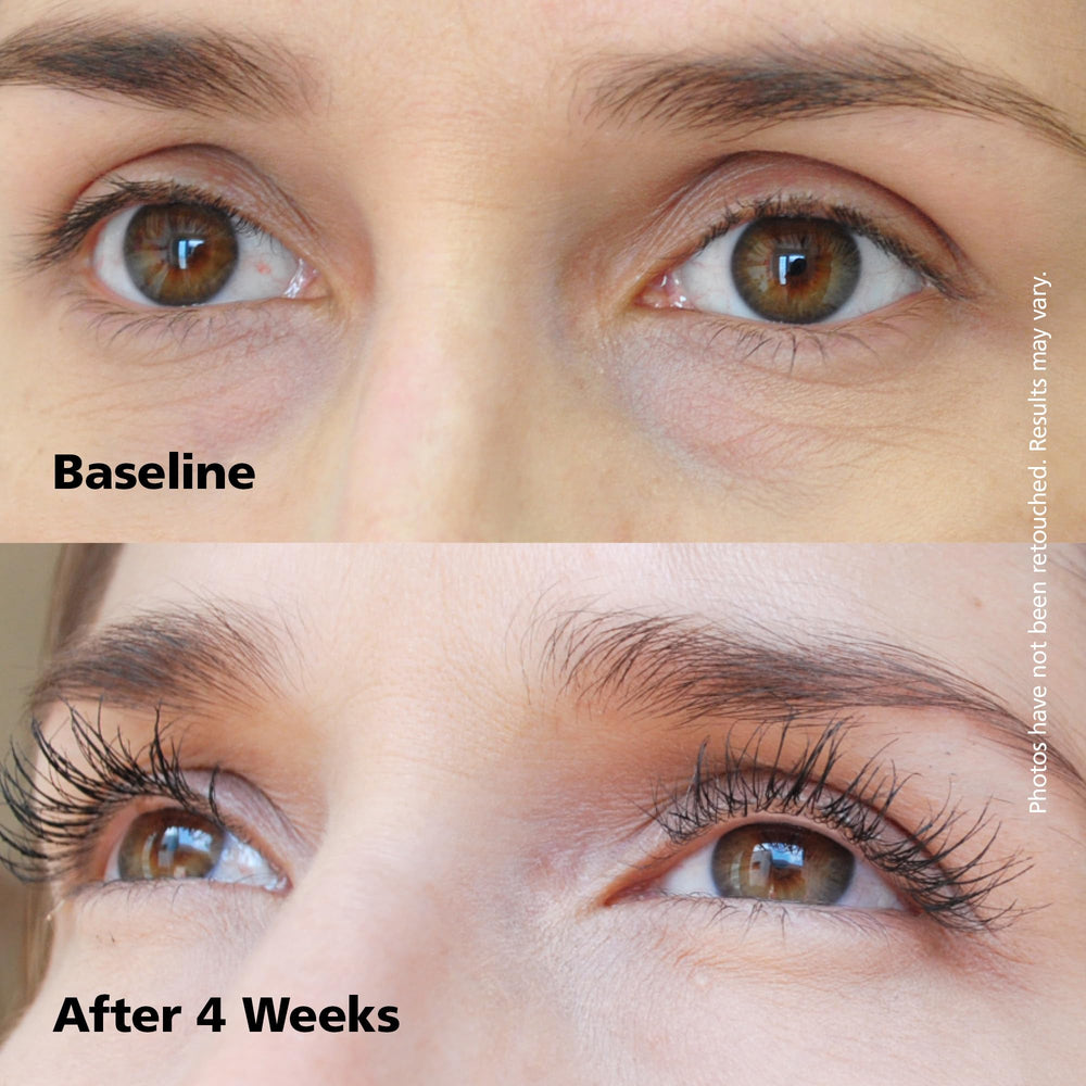 Eyebrow tube close-up showing precise applicator