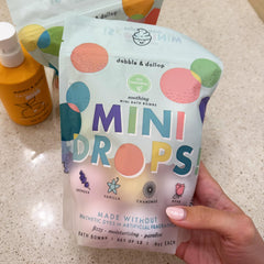 Dabble and Dollop chamomile-scent bath bomb provides soothing, moisturizing bubbles.