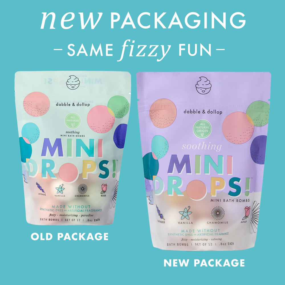 Dabble and Dollop lavender-scent bath bomb enhances gentle relaxation for kids.
