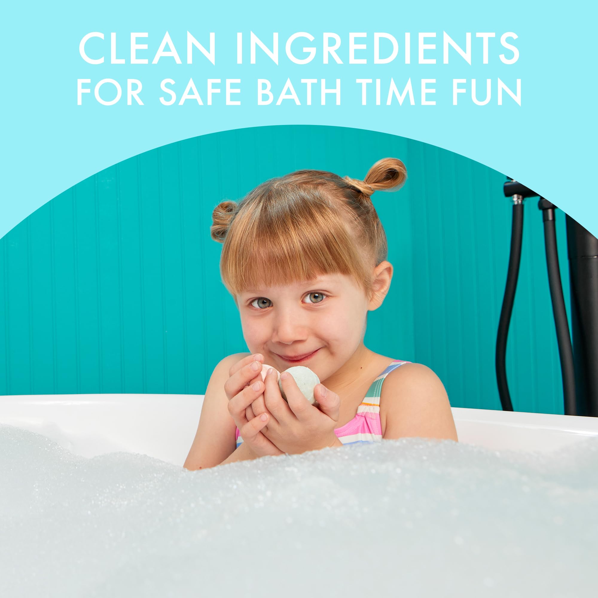 Dabble & Dollop strawberry-scent mini bath bomb add fruity fun to tub time.