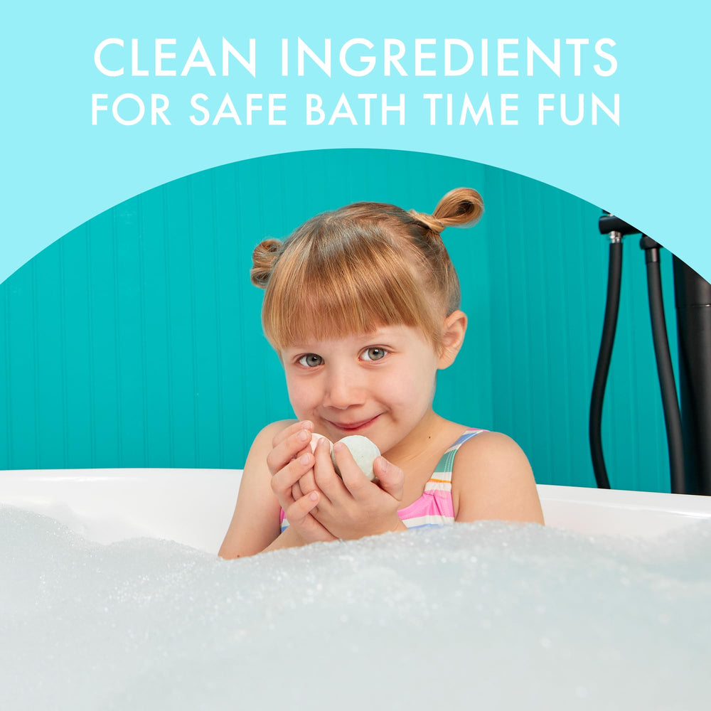 Dabble & Dollop strawberry-scent mini bath bomb add fruity fun to tub time.