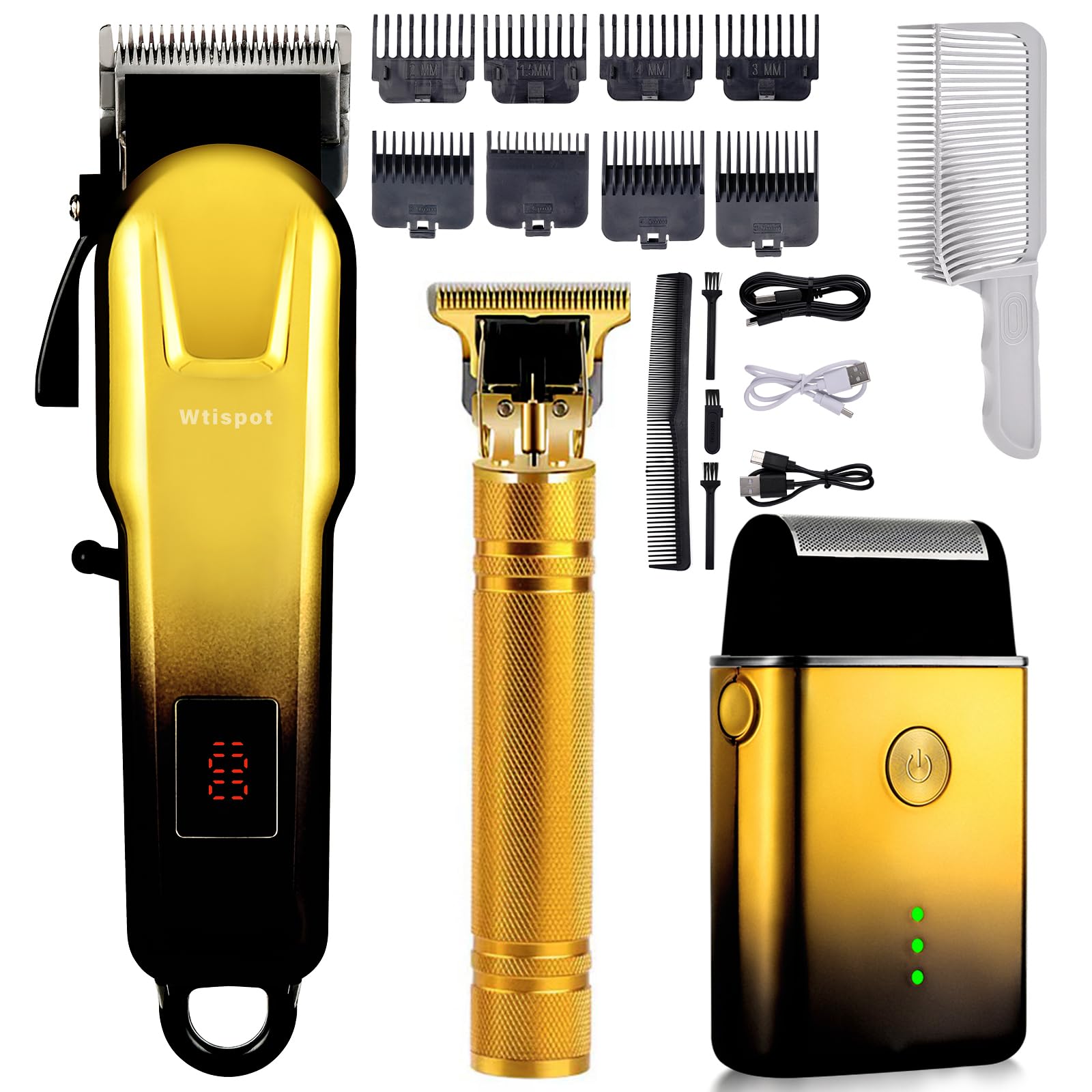 Dabetechts hair clipper with LED display for precise professional or home cuts.