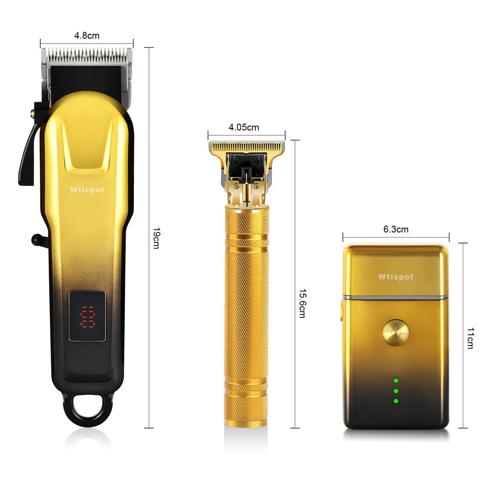 Dabetechts hair trimmer attachments provide versatile guide combs for shaping.
