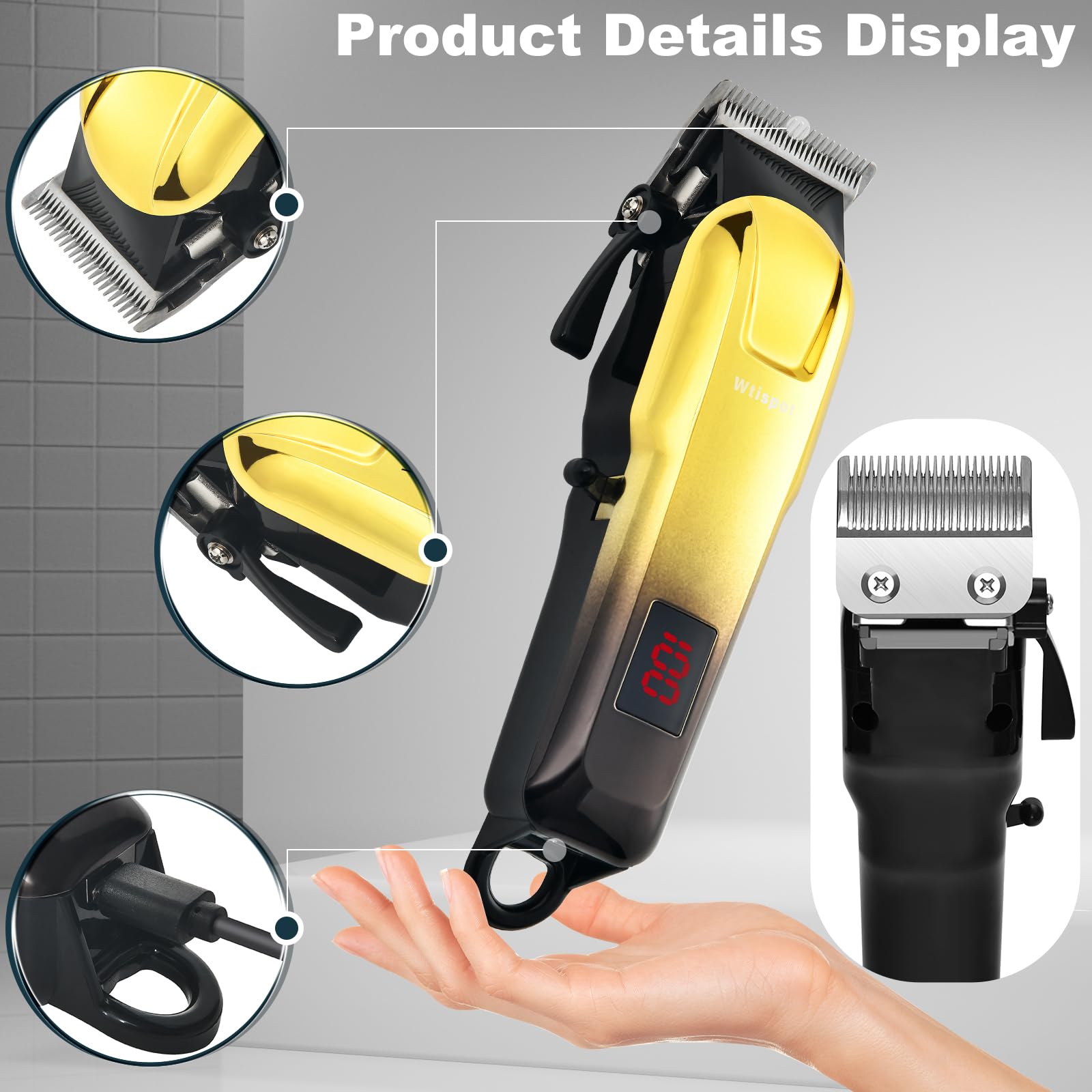 Dabetechts clipper operates quietly around 70 dB for family use.