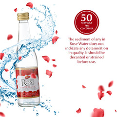 Dabur Agua de Rosas, uso culinario para toques florales en recetas.