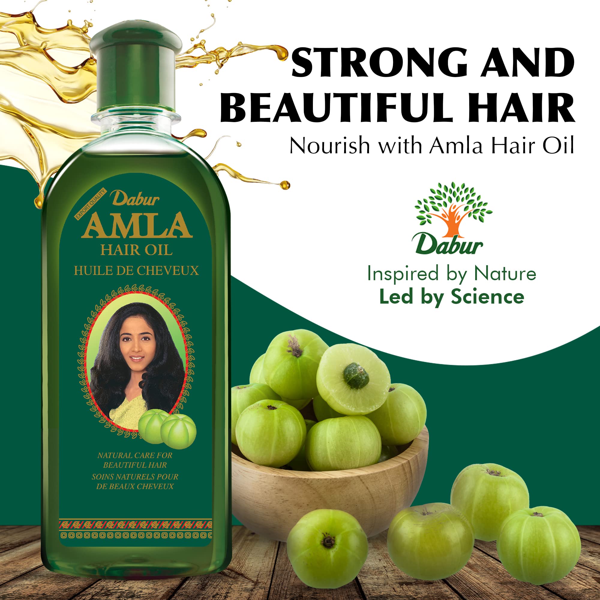 Ingredientes naturales de Dabur Amla Hair Oil a base de Amla