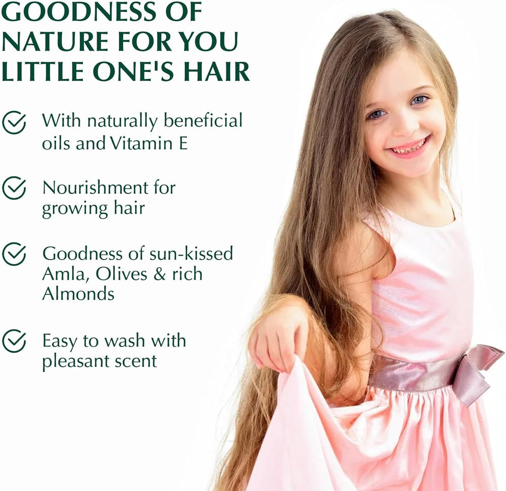 Dabur Amla Niños: cabello suave y brillante gracias al aceite.