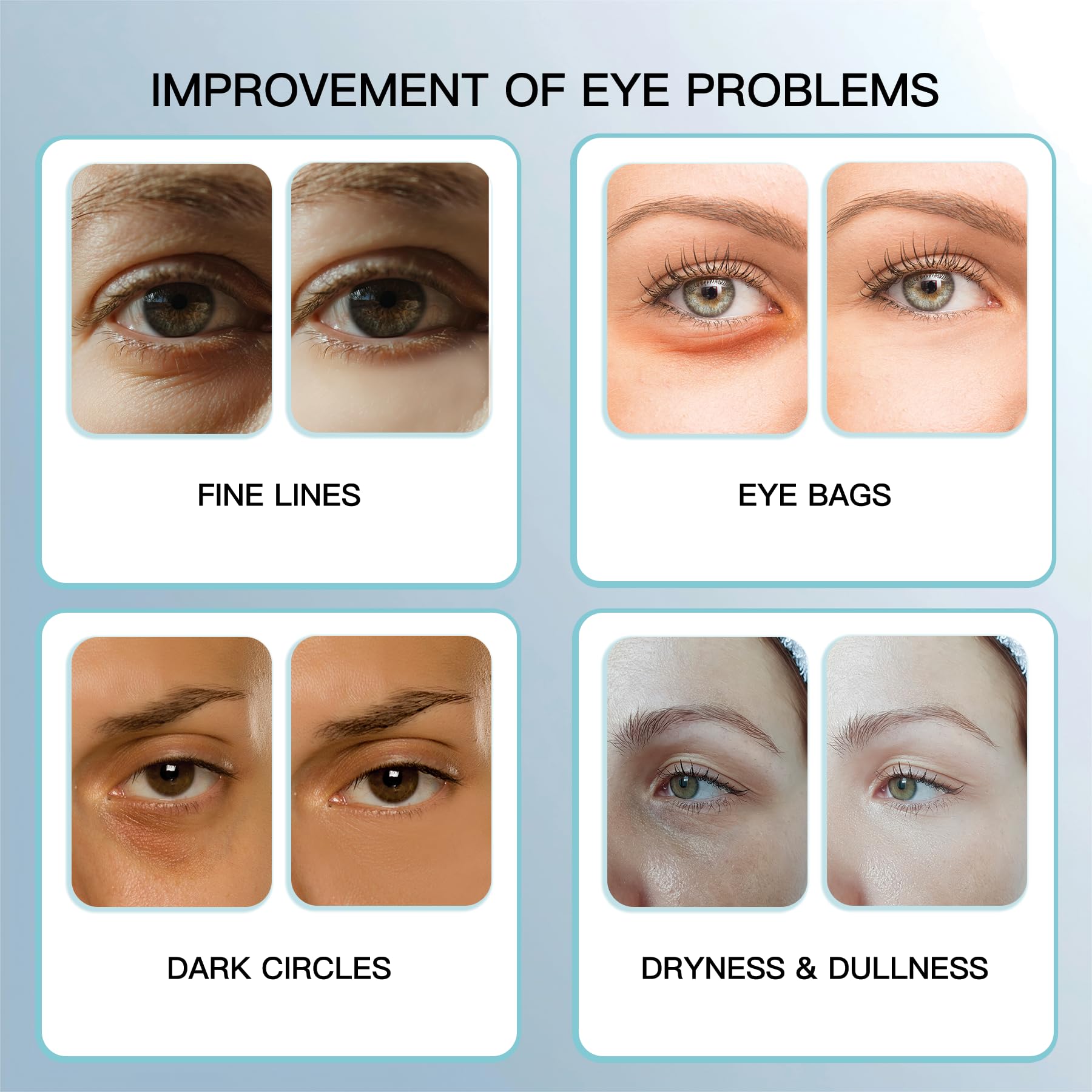 DACYMUN under-eye application glide demonstrating even coverage and ease of use.