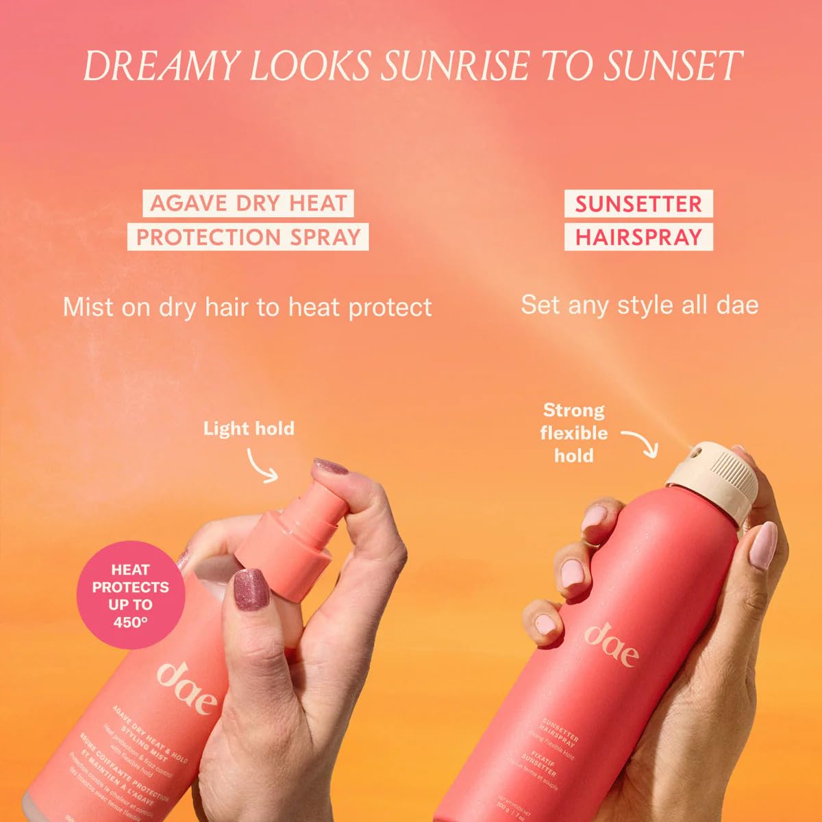 Recyclable packaging of DAE Agave Dry Heat Protection Spray