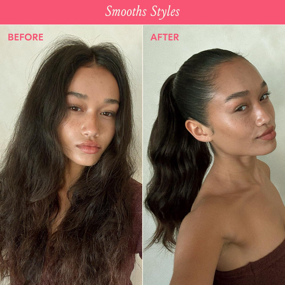 DAE Cactus Fruit 3-In-1 Styling Cream creating a shiny blowout look