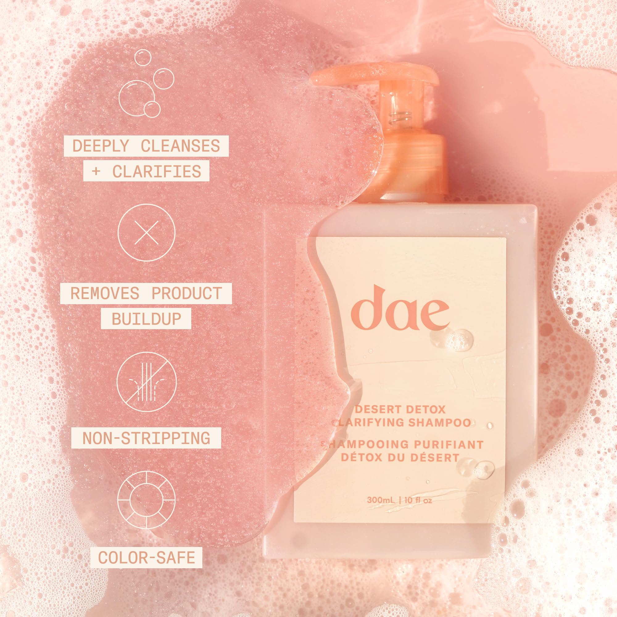 DAE Desert Detox pour shows easy distribution for deep cleansing.