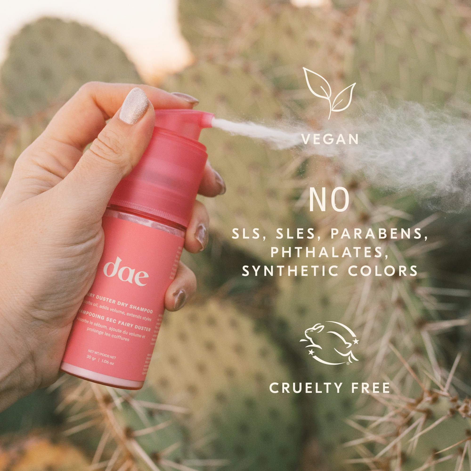 DAE Fairy Duster recyclable packaging supports eco-friendly beauty choices.