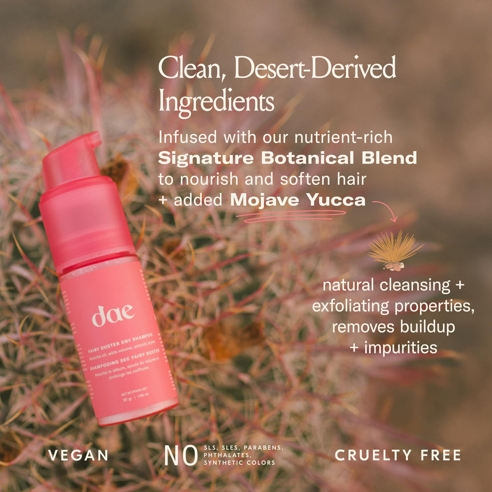 DAE Fairy Duster signature citrus scent evokes a warm, summery aroma.