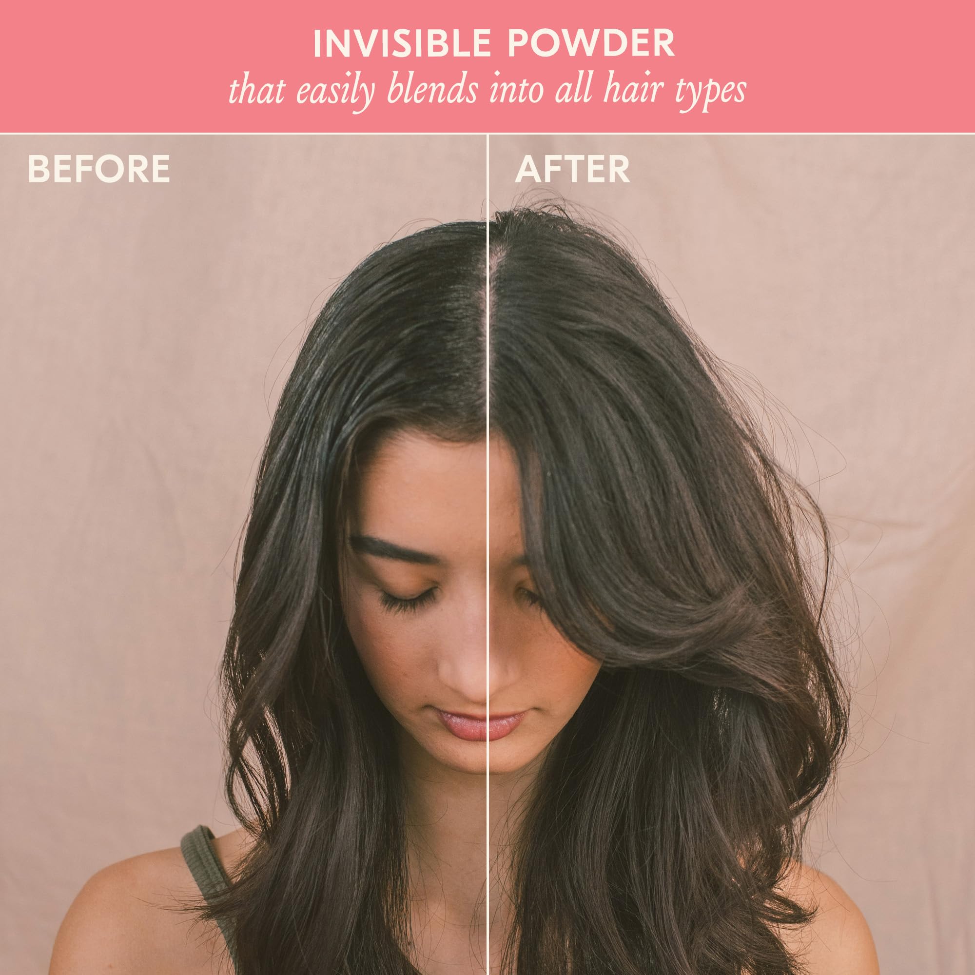DAE Fairy Duster powder texture close-up highlighting a fine, non-aerosol formula.