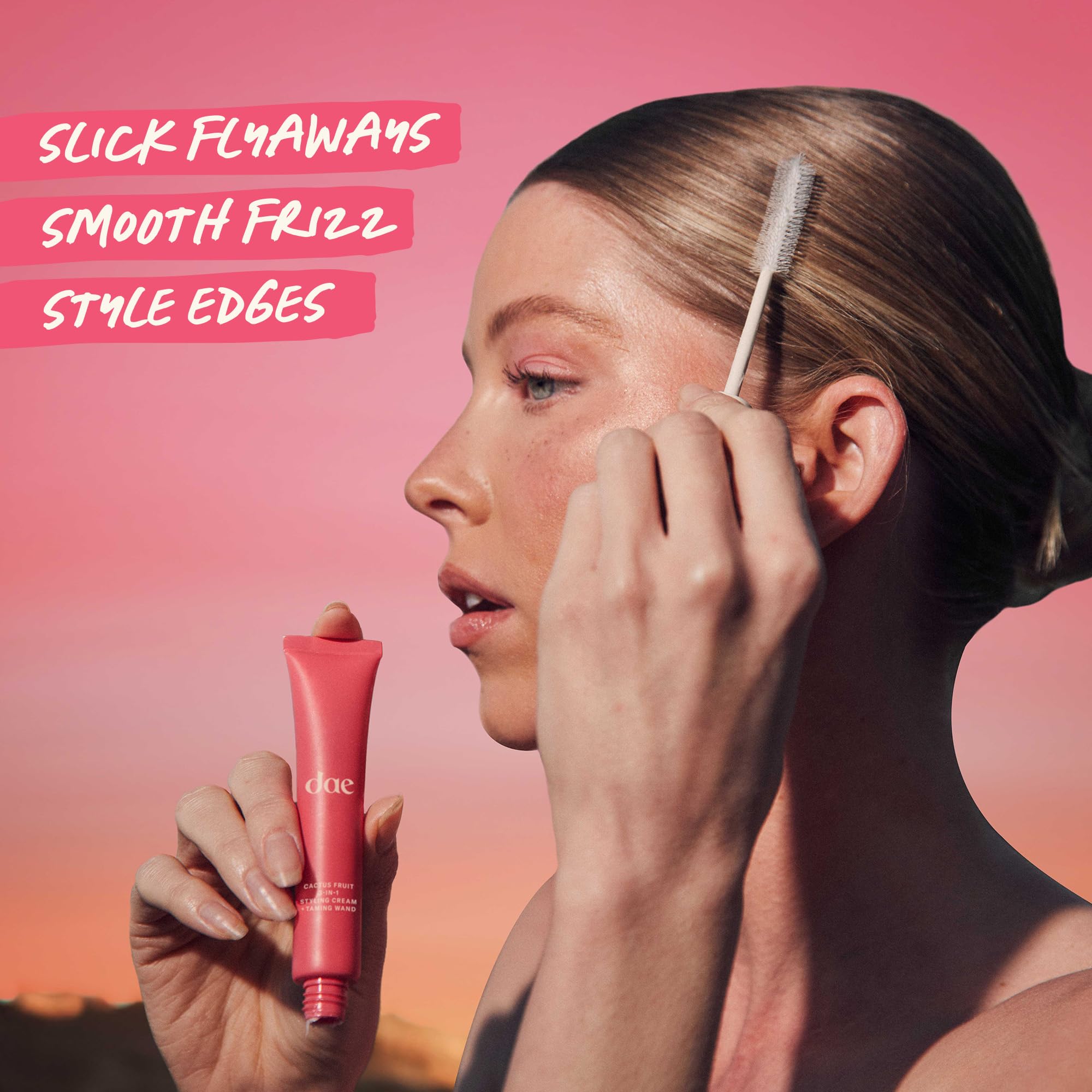 DAE Fruta del cactus crema 3-en-1 controla frizz para peinados diarios