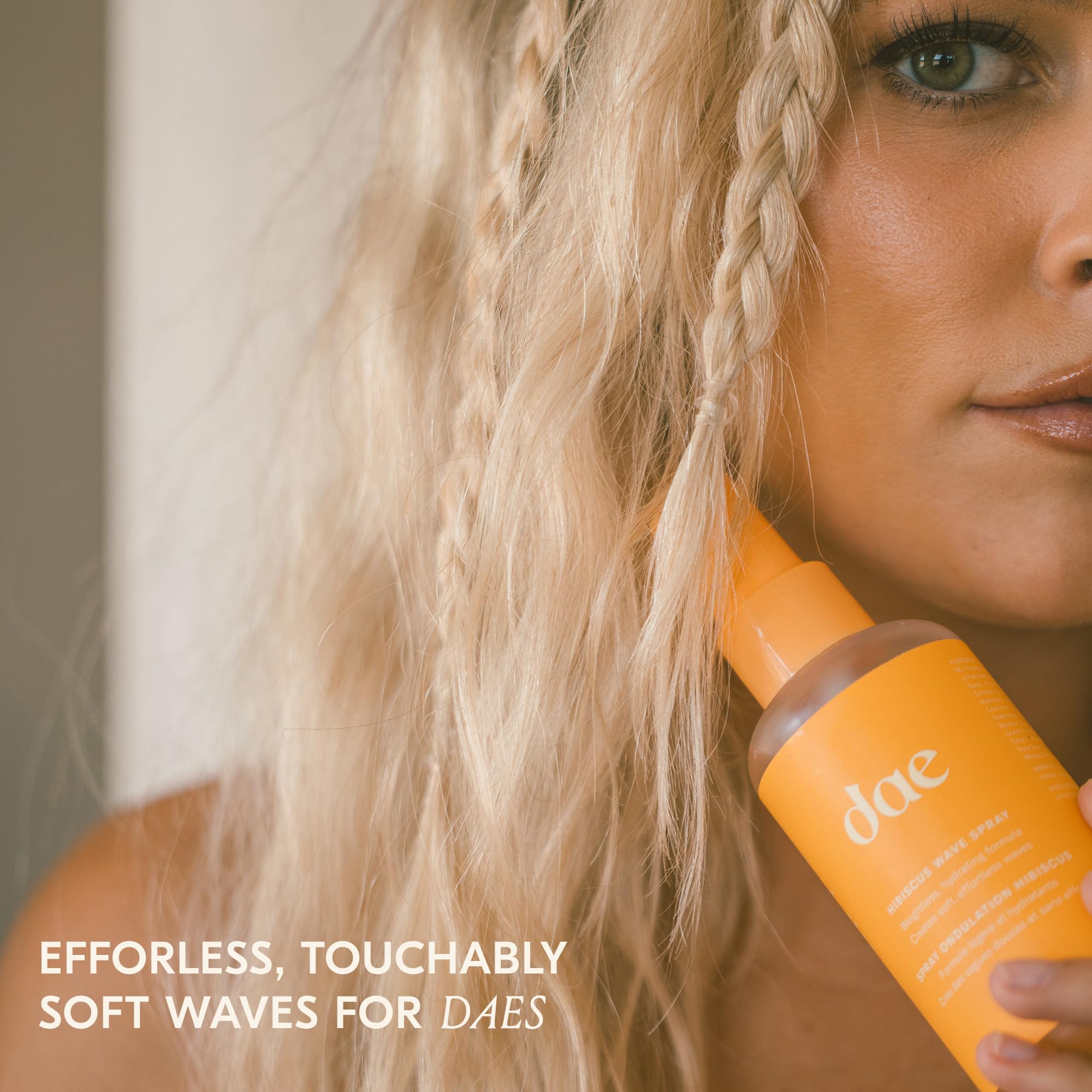 DAE Hibiscus Wave Spray funciona en cabello liso, ondulado, rizado y crespo