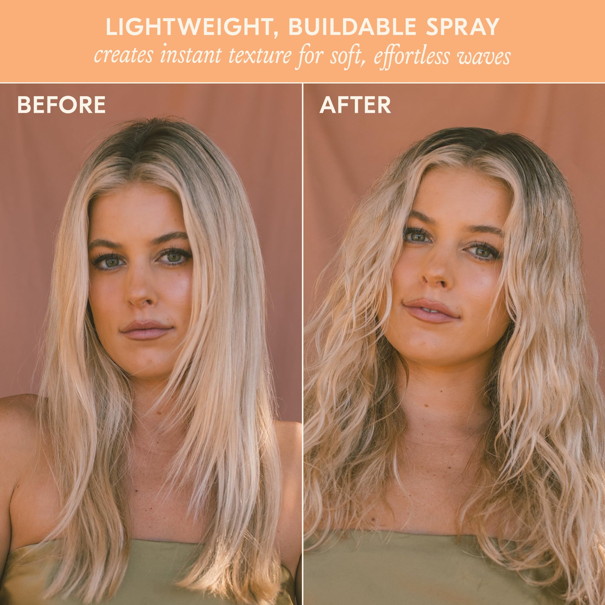 DAE Hibiscus Wave Spray applied to damp hair for soft waves