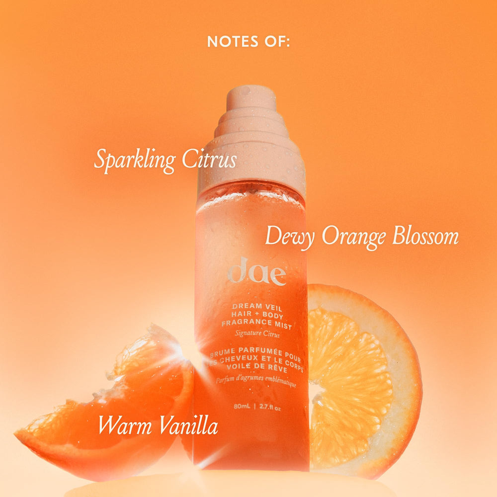 DAE Orange blossom note adds a fresh uplifting scent
