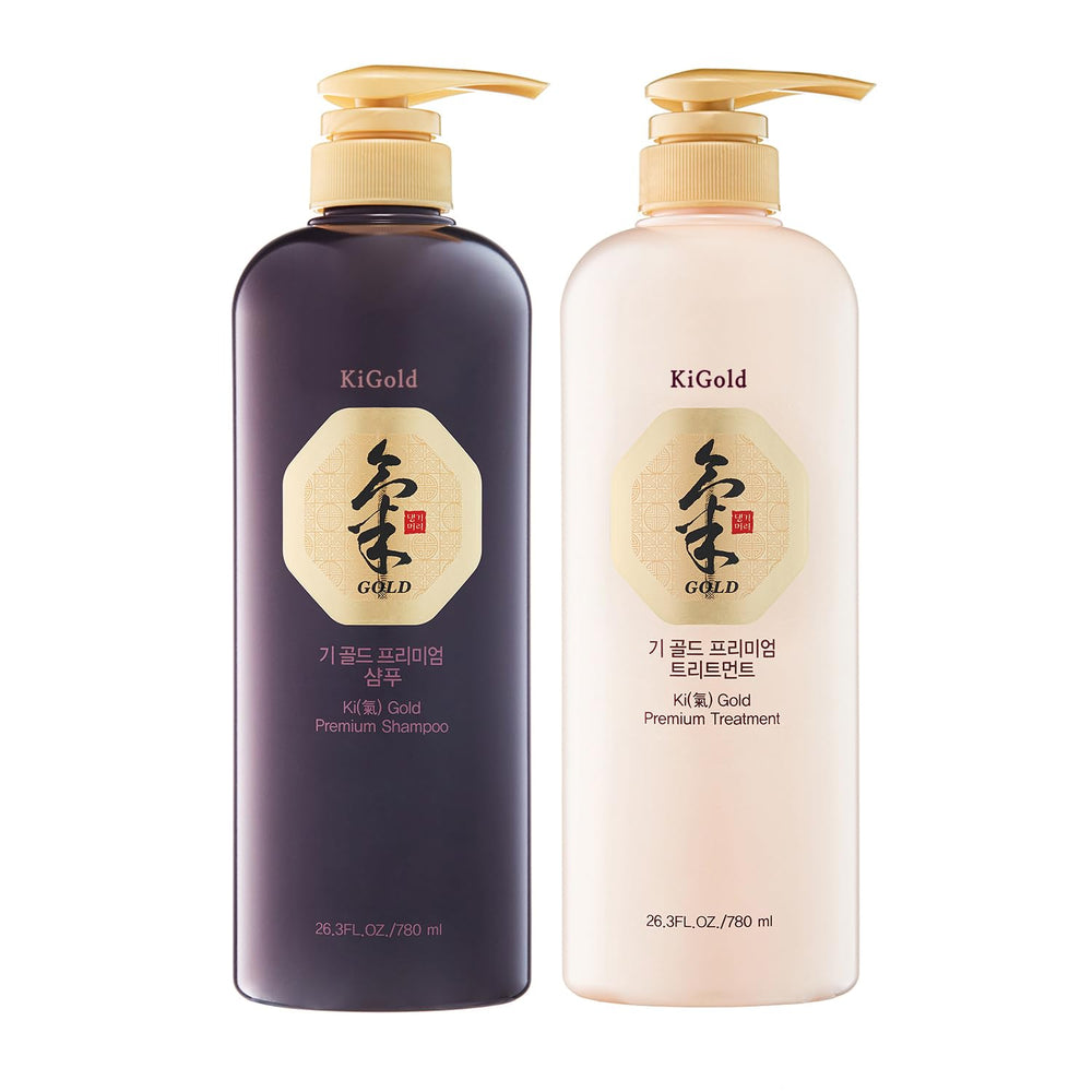 Daeng Gi Meo Ri Ki Gold shampoo bottle front highlights nourishing formula for scalp.