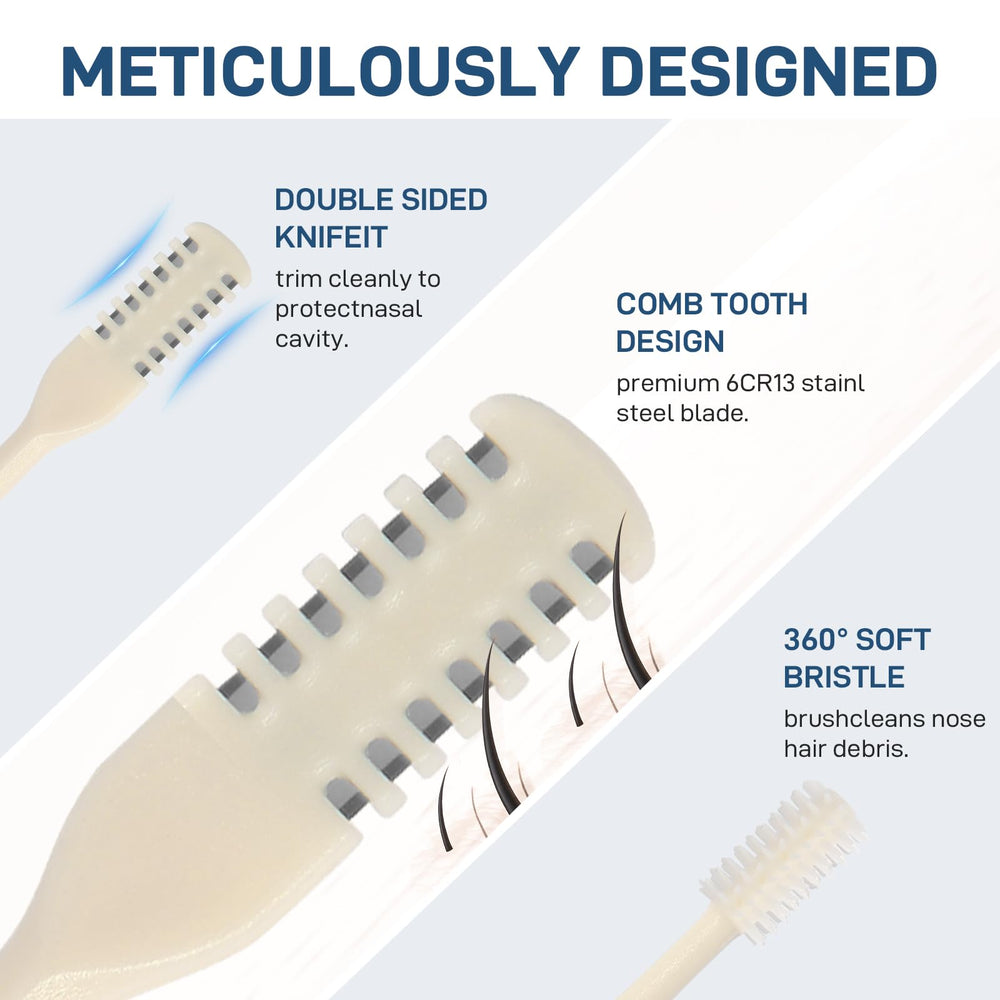 DAFEDÉ nasal hair cutter made from stainless steel and ABS.