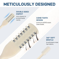 DAFEDÉ nasal hair cutter made from stainless steel and ABS.