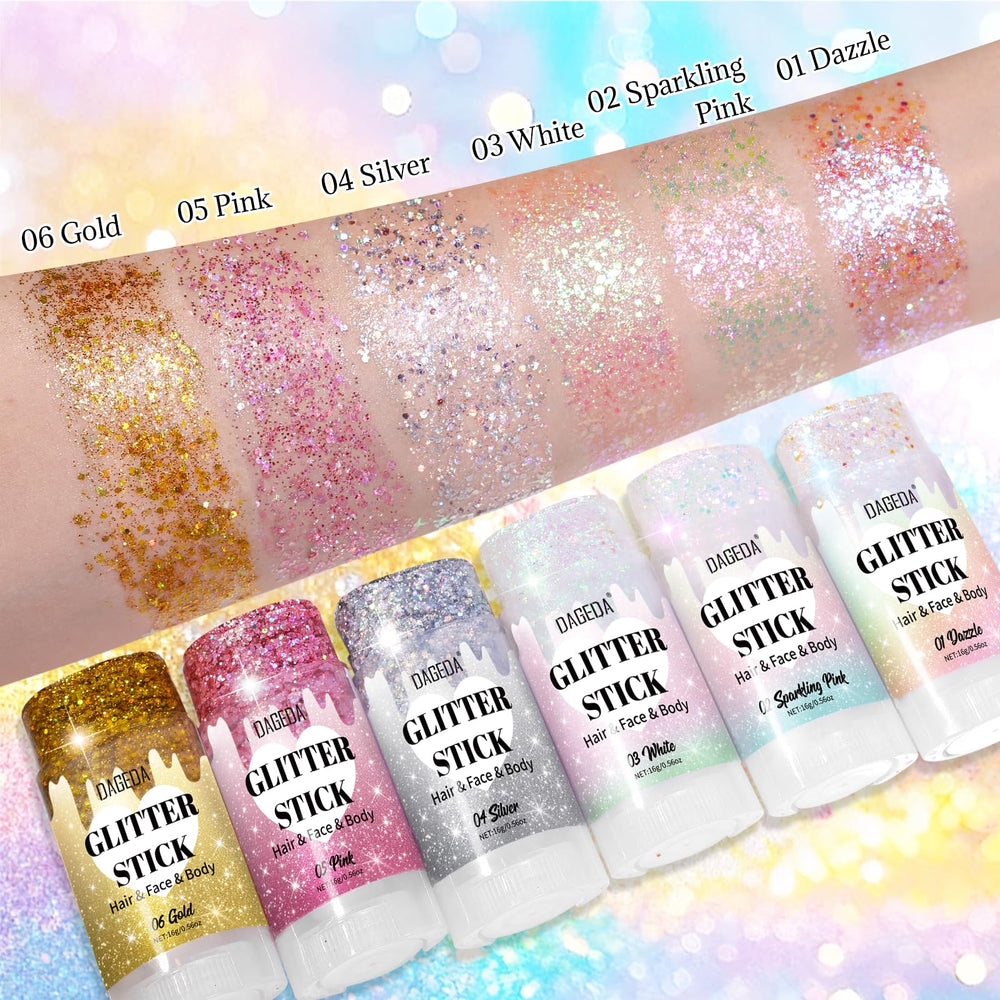 DAGEDA Dazzle Stick festival colors enhance rave looks and stage presence.