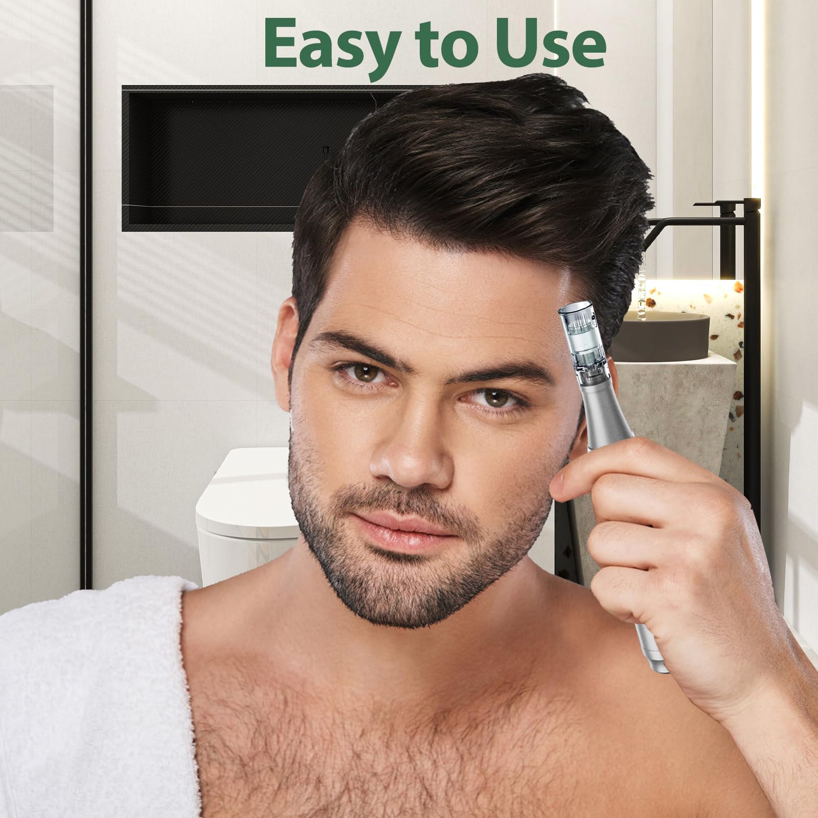 DAHOZE DermaStamp as a derma roller alternative for home care.