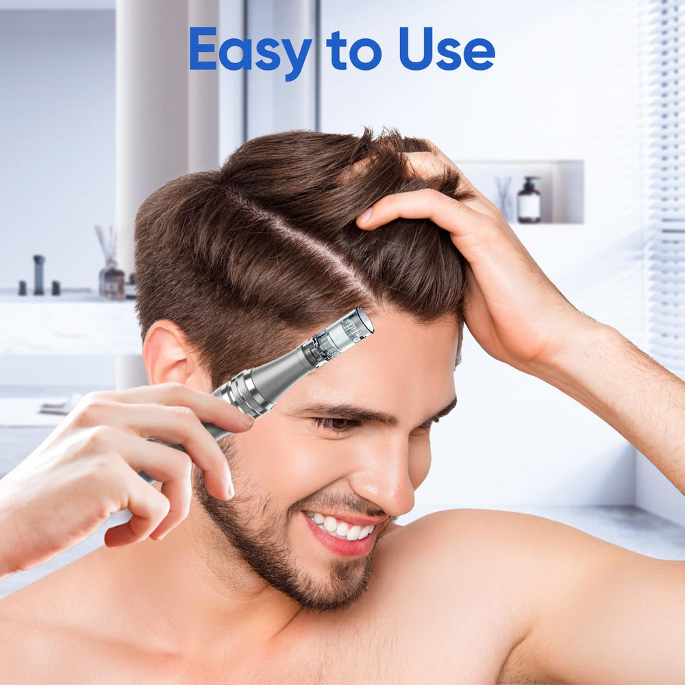 DAHOZE microneedling stamp pen side view lightweight for daily handling.
