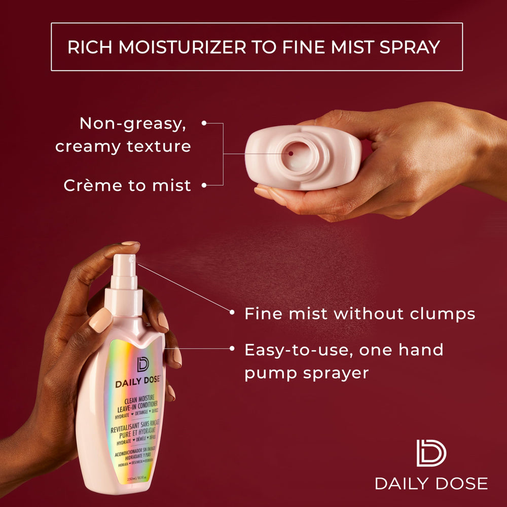 Daily Dose apto para todos los tipos de cabello, desde liso hasta rizado.