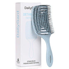 Daily Gard Detangling Brush blue front view for smooth detangling.