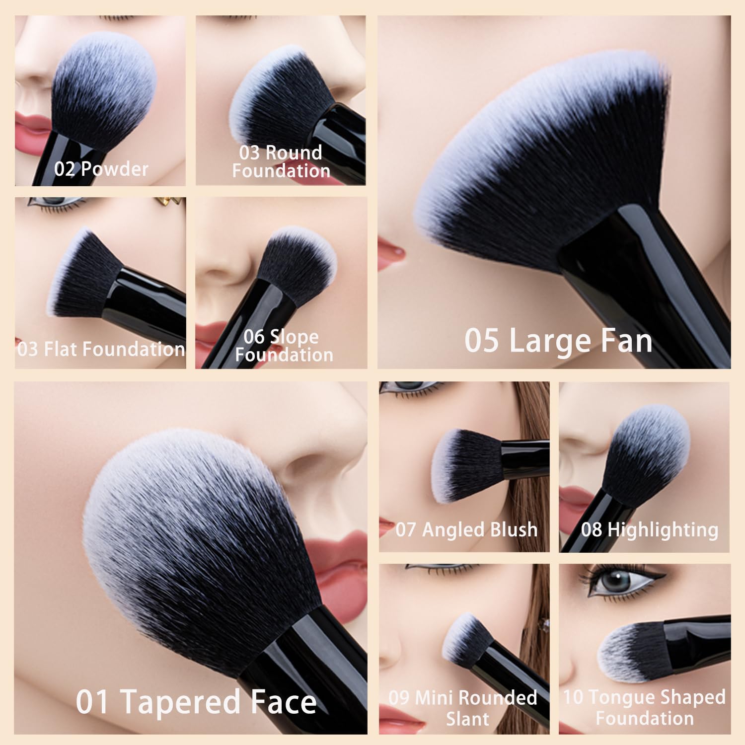 Daily Queen 29pcs concealer brush for seamless coverage and blend.