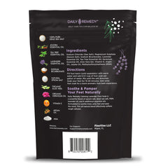 Daily Remedy Calming Lavender Foot Soak vertido en recipiente, relajación rápida para pies agotados